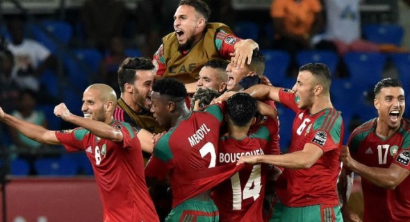 فيديو… أهداف مباراة المغرب وناميبيا 2-0 و تأهل الاسود الى نصف نهائي الشان