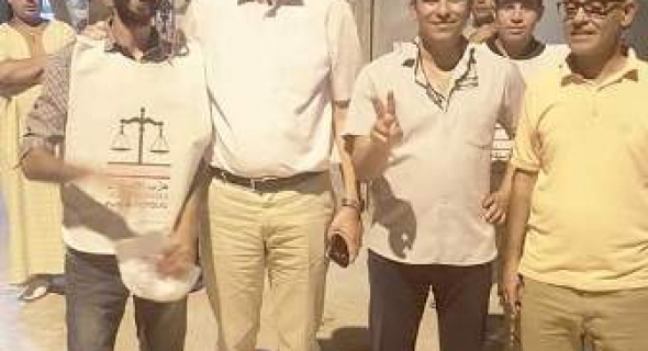 مكاوي والمفتش الإقليمي لحزب الميزان بالفقيه بن صالح يدعمان الدكتور عبد الله شباكي في حملته الانتخابية