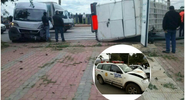 عاجل… حادثة سير خطيرة امام الفروسية ببني ملال بين 3 سيارات  و سيارة اسعاف الجماعة الترابية تاونزة تتعرض لخسائر