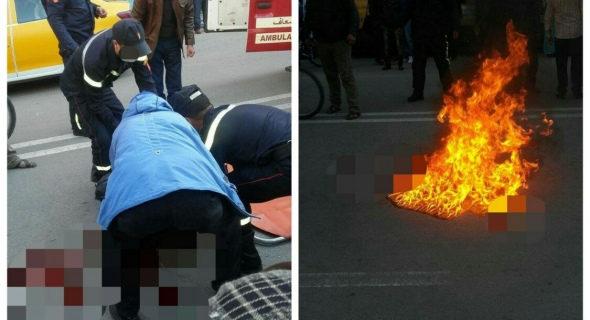 عااااجل… السلامة… عوتني حادثة خطيرة لدراجة نارية من الحجم الكبير ونقل صاحبها بين الحياة والموت لمستعجلات بني ملال
