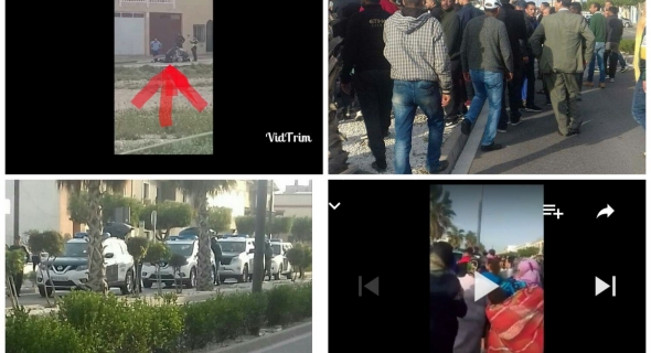 تاكسي نيوز” تنفرد بنشر فيديو يوثق لحظات مقتل مهاجر من سوق السبت على يد شرطة اسبانيا واضراب للجالية=الفيديو=