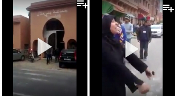 فيديو ناري… سيدة فراشة دخلات طول وعرض فالمجلس البلدي لبني ملال وفضحت طريقة توزيع المحلات بالسوق