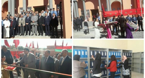 وزير العدل و الحريات يدشن مركز القاضي المقيم بايت عتاب وبرلمانيون يطالبونه بتسريع تشييد محاكم بابزو وأفورار
