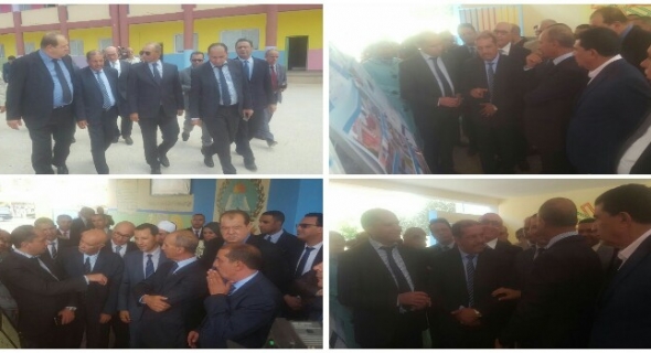 وزير التربية الوطنية في زيارة تفقدية لثلاث مؤسسات تعليمية بمديرية الفقيه بن صالح