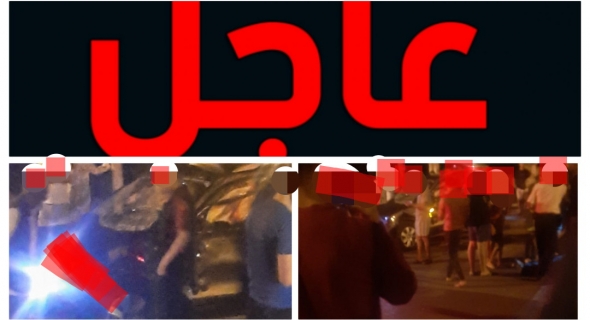 عاجل وياربي السلامة وكسيدة خايبة بزاف فبني ملال … طوموبيل ضربات 4 ديال الموطورات واقفين قدام قهوة وتقلبات به فالشارع