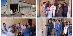 هدي مزيانة لناس أغبالة… المدير الجهوي للصحة ببني ملال والمندوب الاقليمي وطاقم إداري يتفقدون مشروع بناء دار الولادة