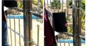 بالفيديو وهدشي غريب… نقابيون ومرتفقون يستغربون اغلاق مديرية التعليم بالفقيه بن صالح لابوابها بالسلاسل والأقفال!