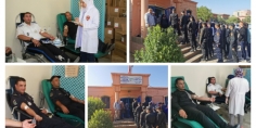 عاجل والله يعطيهم الصحة… شرطة ولاية أمن بني ملال تستجيب لنداء الوطن و تشارك بمختلف الدرجات والرُّتب مع المواطنين في حملة التبرع بالدم =الصور حصرية=