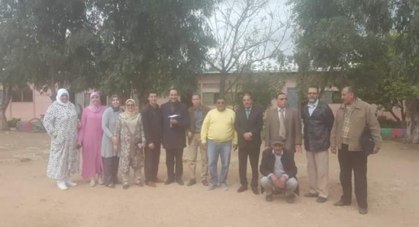 المدير الاقليمي للتعليم بالفقيه بن صالح في زيارة تفقدية لمجموعة من المؤسسات التعليمية  ويقف على مجموعة من مطالب شغيلة التعليم