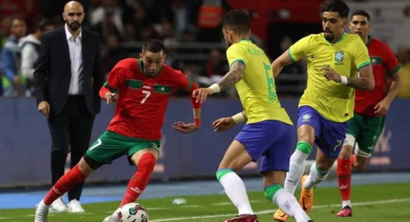انجاز المونديال ماشي صدفة!… المنتخب المغربي أول منتخب عربي يفوز على البرازيل والمدرب العالمي الركراكي :”حلم يتحقق”