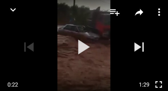 بالفيديو… أمطار طوفانية تغرق أولاد عياد تحرج المسؤولين ولحظة إنقاد رجل محاصر بالمياه