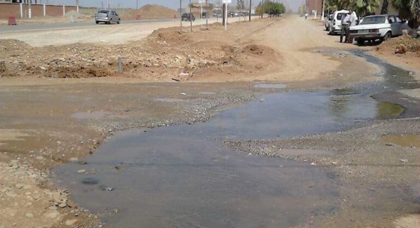 بالصورة…كارثة بيئية تضرب حي النور بفم أودي ببني ملال