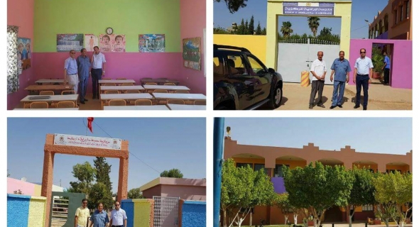 مدير الأكاديمية والمدير الإقليمي للفقيه بن صالح في زيارات ميدانية ل8 جماعات لتتبع عمليات تأهيل المدارس