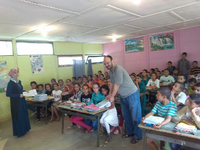 مدرسة اولاد عطو بالمديرية الإقليمية للفقيه بن صالح تحتفي بالدخول المدرسي و تستقبل المتعلمين و أولياءهم