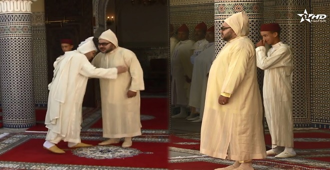 اللقطة التي أضحكت ولي العهد الأمير مولاي الحسن أمام الملك =فيديو=