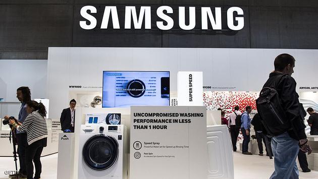 A washing machine is featured at the home appliances section at the booth of South Korean electronics giant Samsung ahead of the opening of the 55th IFA (Internationale Funkausstellung) electronics trade fair in Berlin on September 3, 2015. IFA, Europe's largest consumer electronics and home appliances fair opens from September 4 to September 9, 2015. AFP PHOTO / JOHN MACDOUGALL (Photo credit should read JOHN MACDOUGALL/AFP/Getty Images)