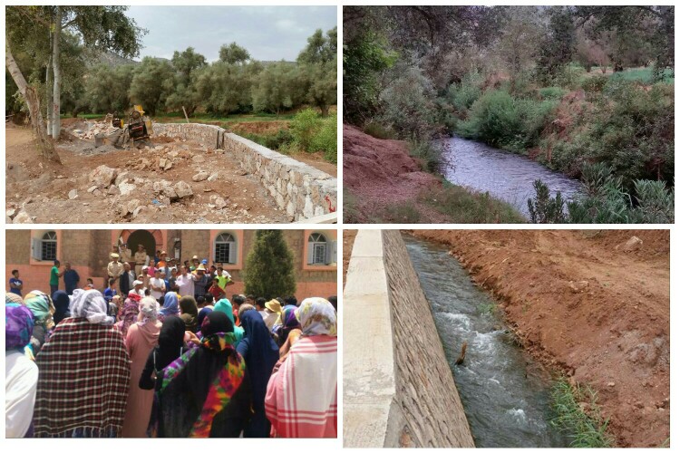 ساكنة مركز أوزود يحتجون للمطالبة بإيقاف أشغال تهيئة جنبات الوادي لخطورتها على الحياة المائية للمنطقة وتطالب بالمستشفيات بدل الجدران