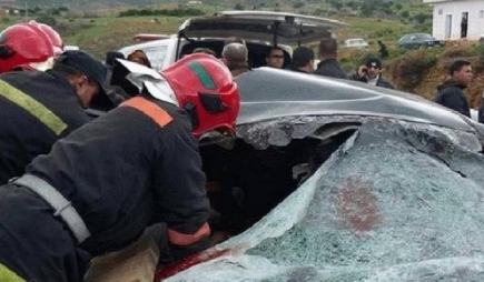 ياربي سلامة… اصطدام عنيف بين رموك وسيارة يسفر عن مصرع 6 أشخاص بطنجة