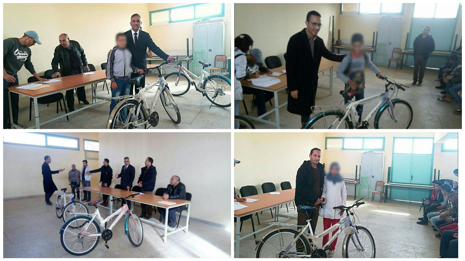 توزيع دراجات هوائية بثانوية الحسن الأول التأهيلية بدار ولد زيدوح