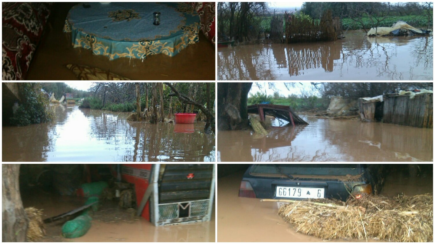 بالصور… الفيضانات تغرق منازل بالقراقب وتكبدهم خسائر فادحة والساكنة تناشد المسؤولين للتدخل
