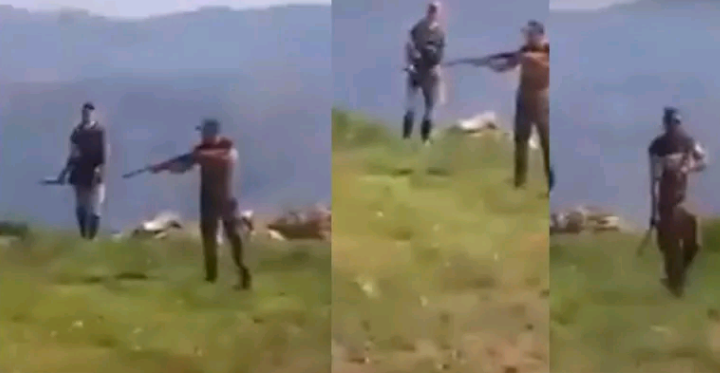 صادم… فيديو يوثق لحظة اطلاق الرصاص من بندقية وقتل شخص بسبب نزاع حول الأرض