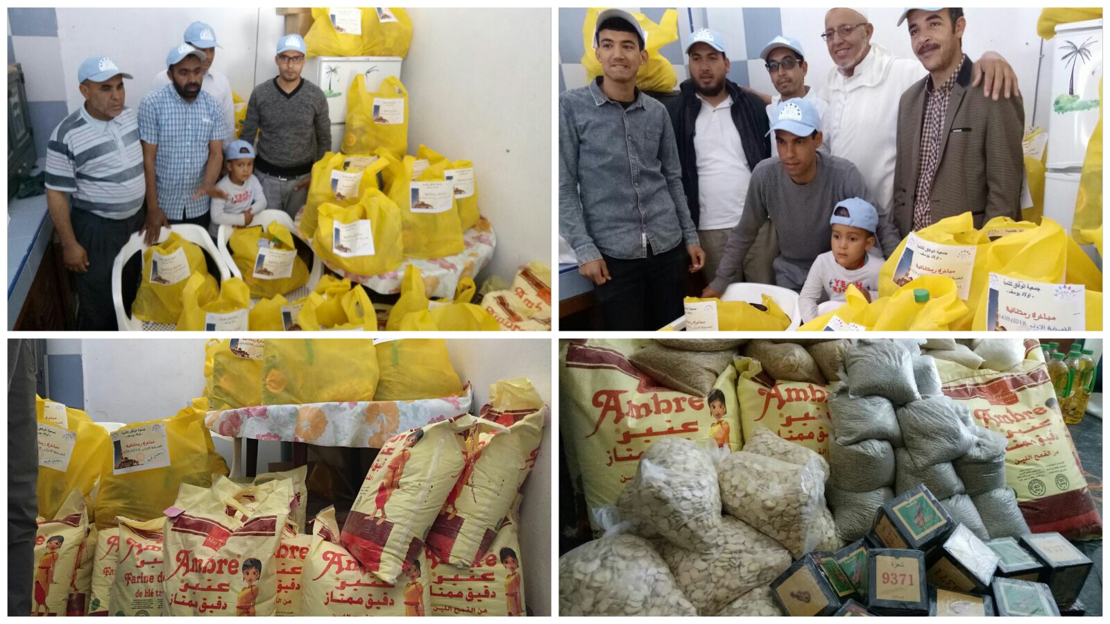 جمعية الوفاق للتنمية باولاد يوسف توزع مواد غذائية على أسر بمختلف دواوير الجماعة