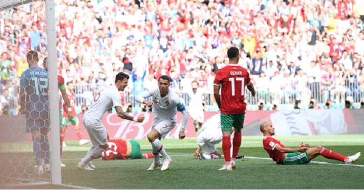 للأسف… انتصار المنتخب البرتغالي بهدف واحد يضع حدا لأحلام المغاربة بمونديال روسيا 2018