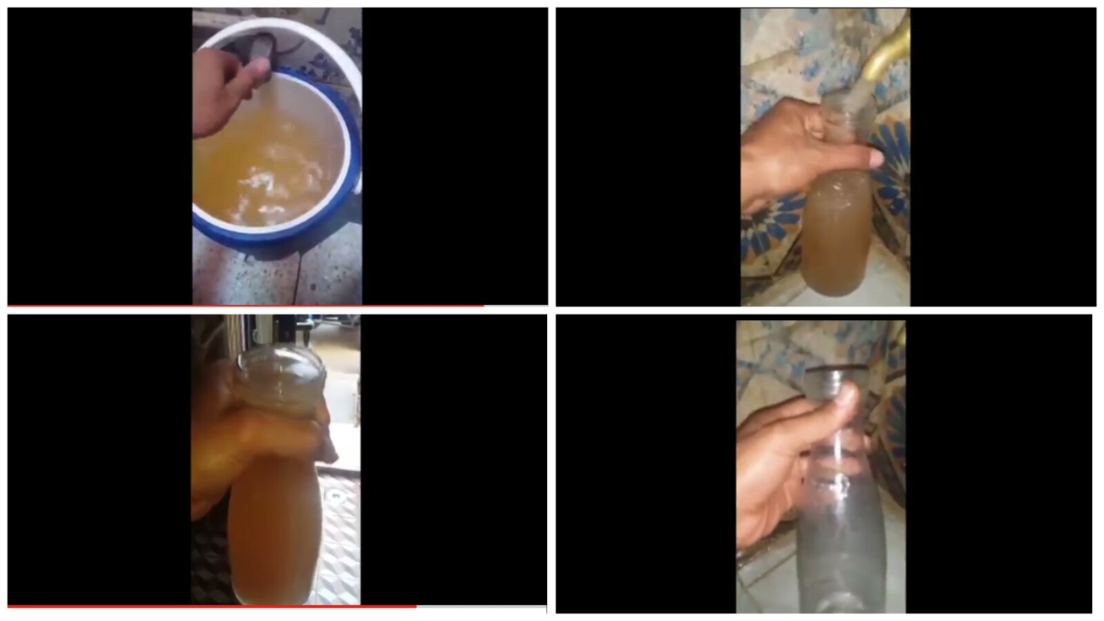 بالفيديو… مواطنون ببني ملال يشتكون من رداء الماء الصالح للشرب ويفضحون “لاراديت” ويقولون :” هذا عصير الغيس”