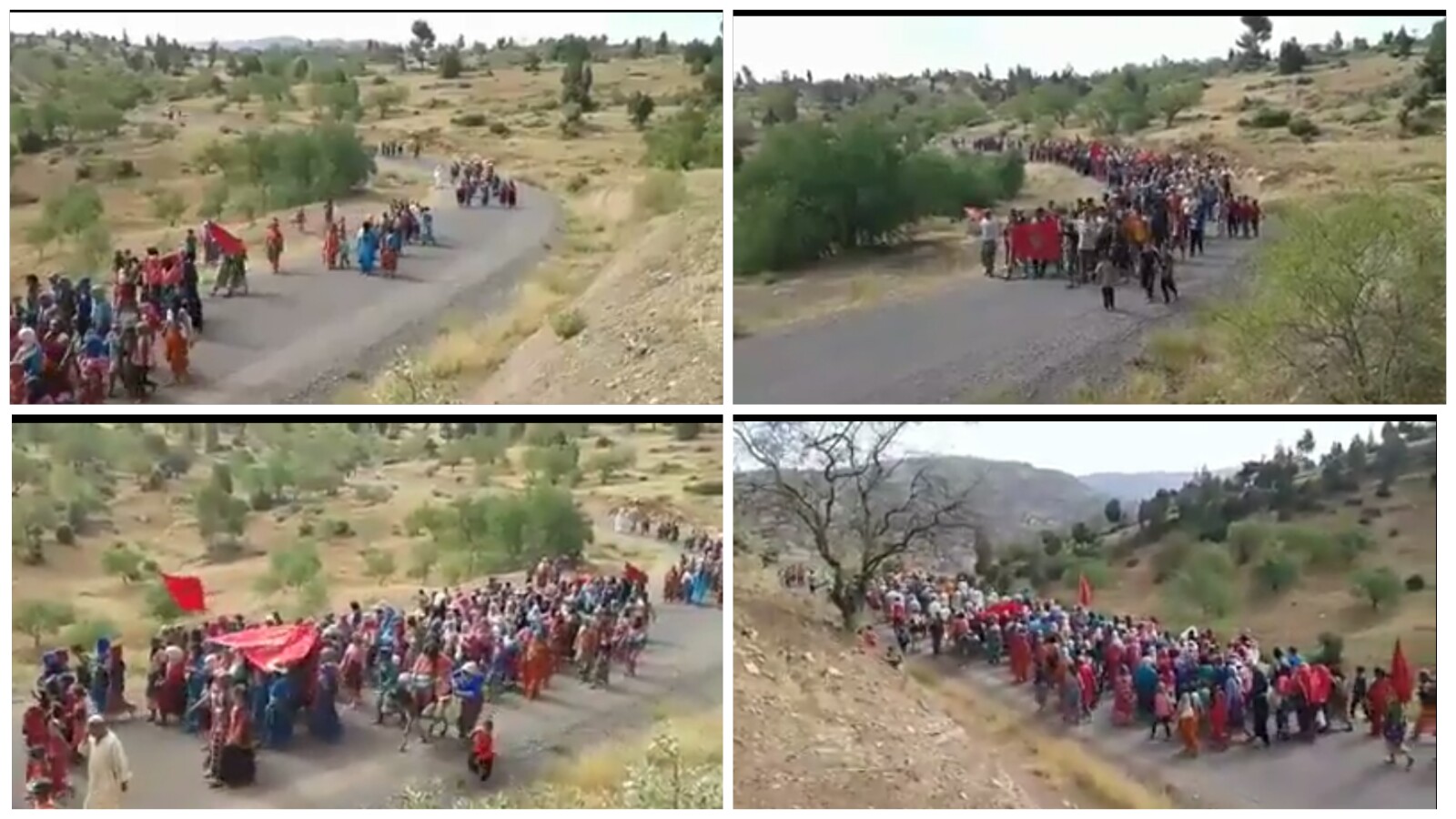 بالفيديو… مسيرة احتجاجية حاشدة مشيا على الأقدام لساكنة مجموعة من دواوير جبال أزيلال وهذه مطالبهم لعامل الاقليم