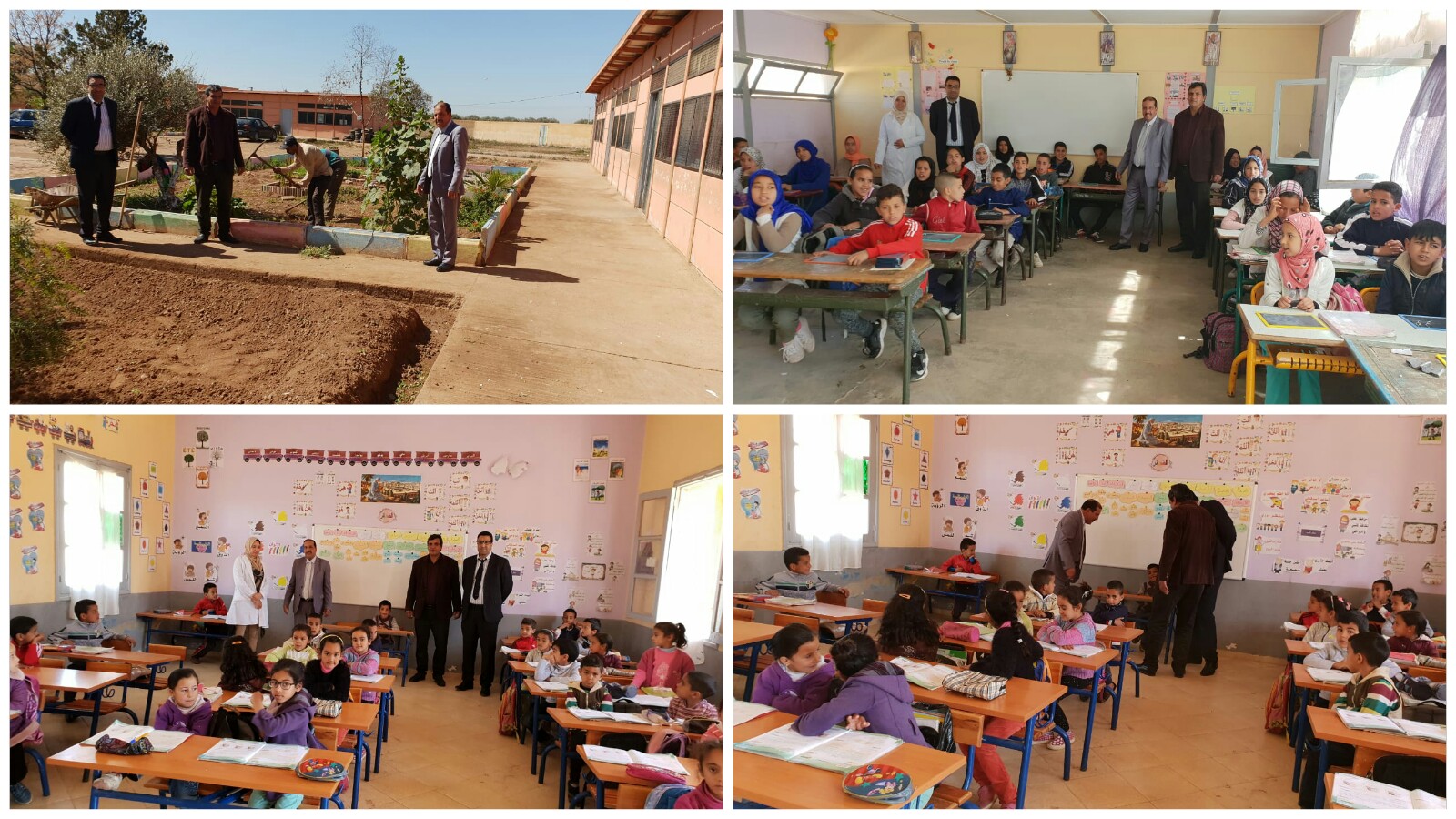المدير الإقليمي للتعليم بالفقيه بن صالح يزور مجموعة مدارس الكريفات لتتبع ومواكبة الإصلاحات