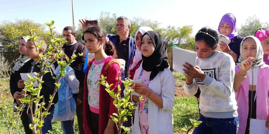 تلاميذ مركزية لمغارير في زيارة  تربوية  لمركزية مجموعة مدارس أولاد الجابري  للاطلاع على معطياتها  الايكولوجية 