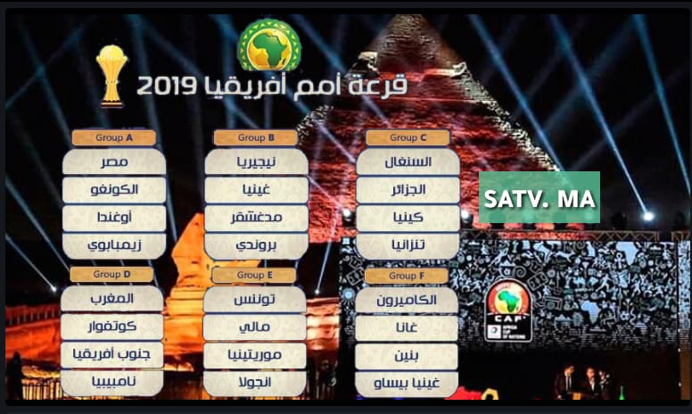 سحب قرعة كأس الكان 2019 … المنتخب المغربي في مواجهة منتخبات قوية بمجموعة “الموت” + النتائج الكاملة للقرعة