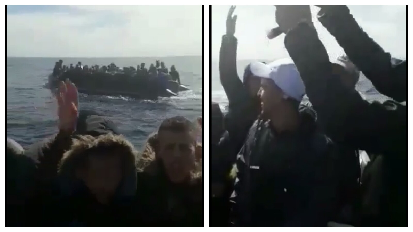 بالفيديو… “حراكة” من الفقيه بن صالح وسوق السبت وبني ملال “ناشطين” على متن قاربين وسط البحر !