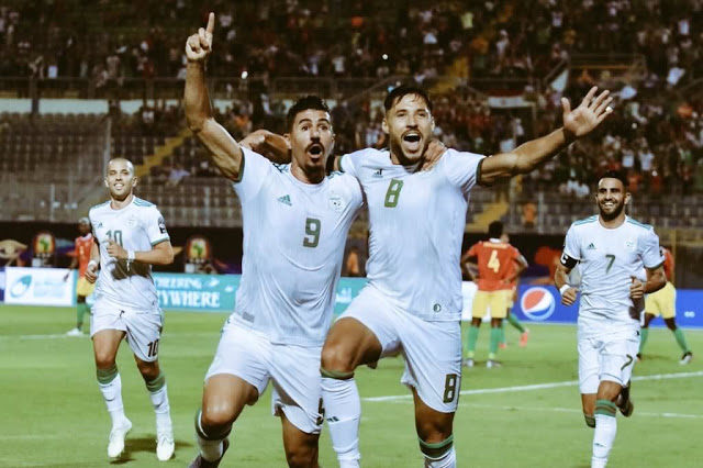 المنتخب الجزائري يكشر عن أنيابه و يمر لربع نهائي كأس أمم إفريقيا على حساب غينيا ويضرب موعدا مع مدغشقر في النصف