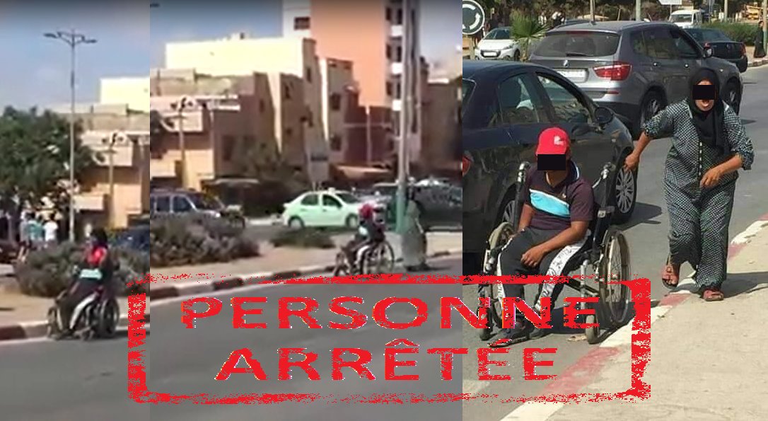 البوليس تفاعلو مع فيديو ديال متسولة تضرب ولد من ذوي الاحتياجات الخاصة-بلاغ-