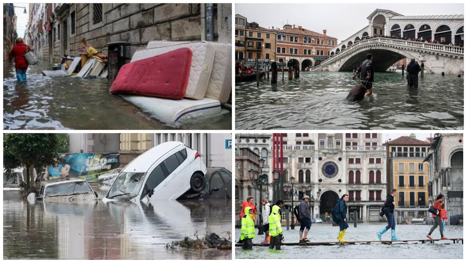 وزير الوزراء الإيطالي يعلن حالة الطوارئ عقب الفيضانات التي ضربت البندقية