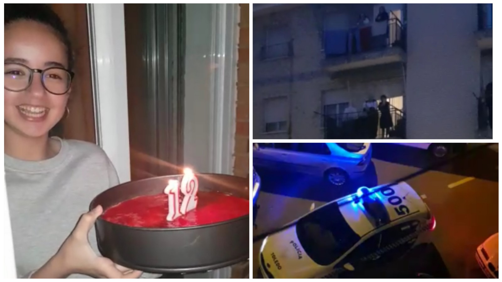 بالفيديو وقمة الانسانية والتضامن… شاهد كيف احتفلت الشرطة الإسبانية والسكان بعيد ميلاد طفلة تنحذر من بني ملال