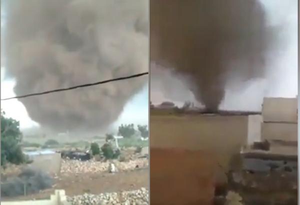 بالفيديو… نشطاء يتداولون فيديو لإعصار غير مسبوق يضرب ضواحي وادي زم ويُرعب الساكنة