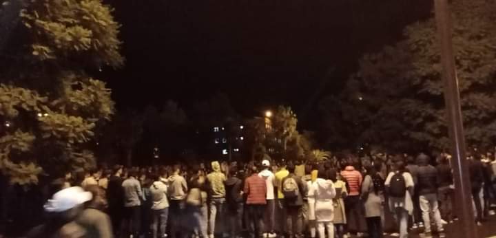 عاجل… الطلبة والطالبات في وقفة احتجاجية بامغيلة ببني ملال
