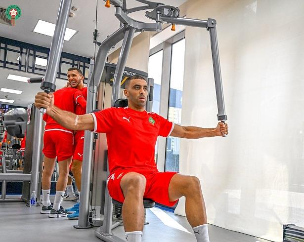المنتخب المغربي يواصل استعداداته بقطر للمواجهة الحاسمة بالمونديال(صور)