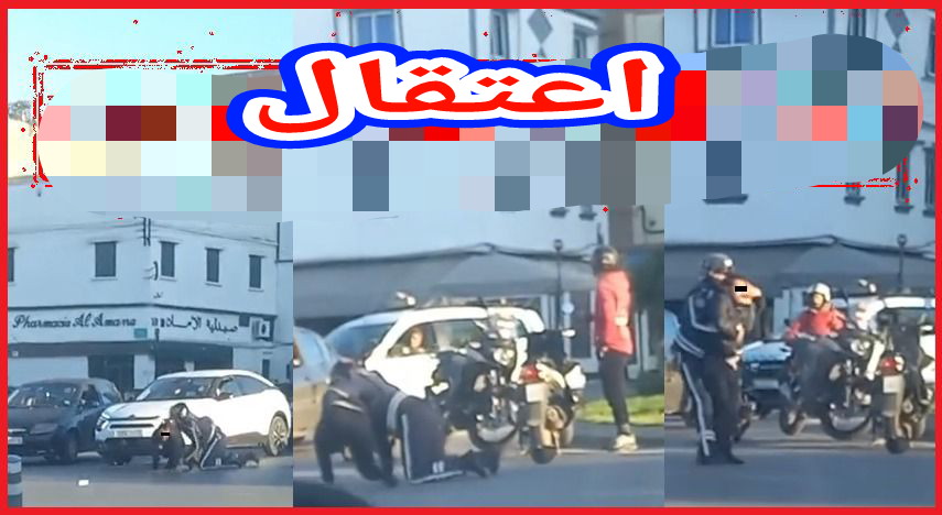 مشا فيها… واحد الشفار سرق صاك لواحد البنت ودابز مع البوليس فاش بغاو يشدوه والكاميرا فضحاتو