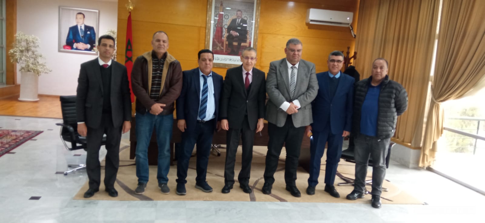 والي ولاية جهة بني ملال-خنيفرة يستقبل وفد الجامعة الملكية المغربية لكرة اليد