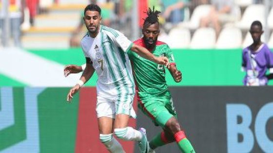 المنتخب الجزائري فلت من هزيمة أمام بوركينا فاسو وتعادل فالوقت بدل الضائع