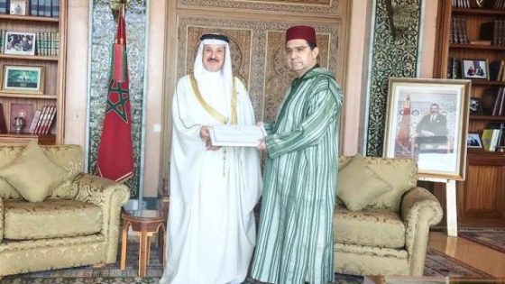 جلالة الملك محمد السادس يتسلم رسالة من ملك البحرين