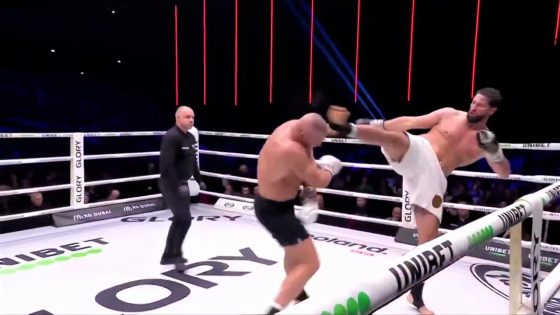 مبروك … البطل المغربي جمال بن الصديق يهزم بطل العالم يوكو جورجيندال في بطولة الكيك بوكسينغ