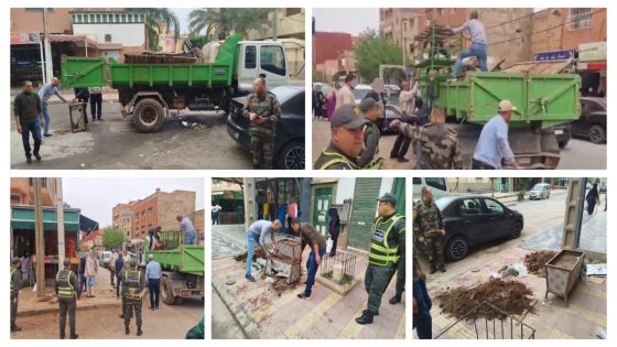 عاجل وبالصور… القايد الجديد ديال الثانية ببني ملال والاعوان والمخازنية دارو حملة غير مسبوقة على احتلال الملك العمومي وحجزو الكرارس والگرياجات ديال البوطات لي معرقلين الرصيف والطرقات
