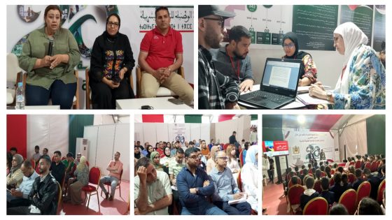 هدي مزيانة وبالصور… الدكتورة سعاد بلحسين مديرة مركز معابر تؤطر ورشة تفاعلية لفائدة التعاونيات والجمعيات بمعرض بني ملال والطلبة الباحثين يستقبلون حوالي 2000 تلميذ وتلميذة ويشرحون لهم مشاريع المبادرة وأهدافها التنموية