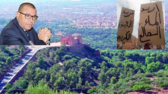 صرخة عطش من قلب “التهميش” تحرج المشاريع التنموية … سكان بدواوير ضواحي فم أودي يحتجون أمام ولاية جهة بني ملال خنيفرة ويناشدون والي الجهة ممثل صاحب الجلالة بالتدخل