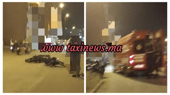 عاجل وياربي السلامة وها لي مابغيناش!… جوج موطورات شينوا تصاطحو بشكل قوي فالشارع ببني ملال ونقل السائقين فحالة حرجة لسبيطار الكبير