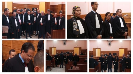 عاجل وبالتوفيق… محكمة الاستئناف ببني ملال تشهد أداء قسم المحاماة لمجموعة من الشباب المحامين الجدد والأستاذ مدني ممثل نقيب المحامين يهنؤهم ويؤكد :” المحاماة مهنة الشرفاء والنبلاء”